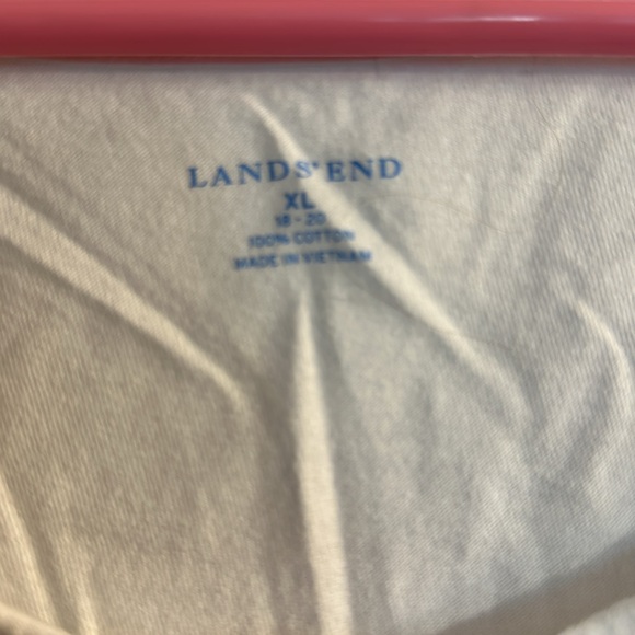 White Lands End bathing suit, cover-up or sundress size XL - Picture 2 of 3